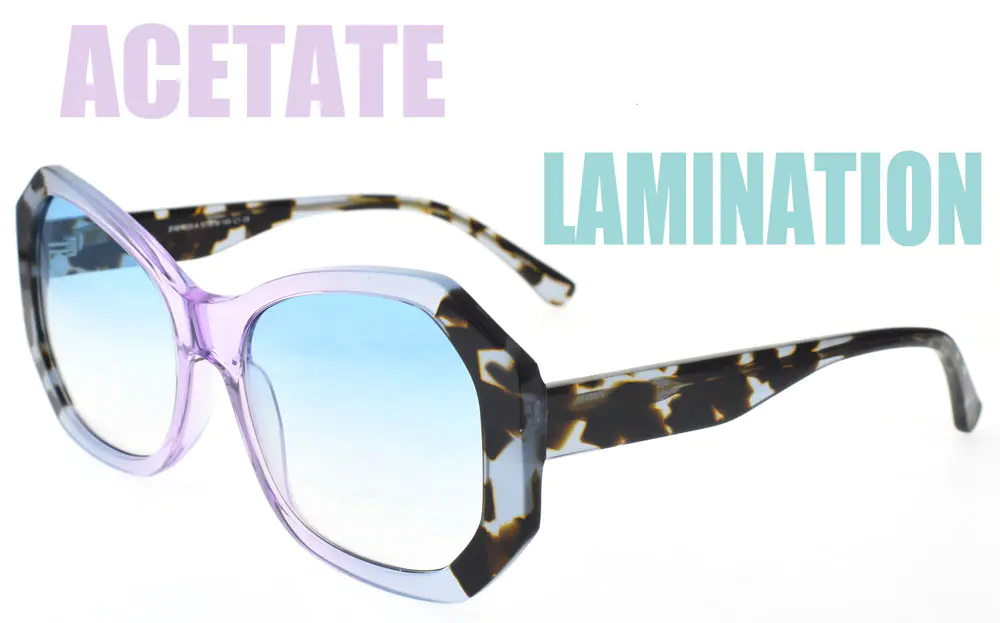 Fashionable Acetate Lamination Sunglasses