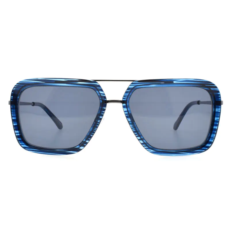 Kombi-Sonnenbrille aus Metallacetat